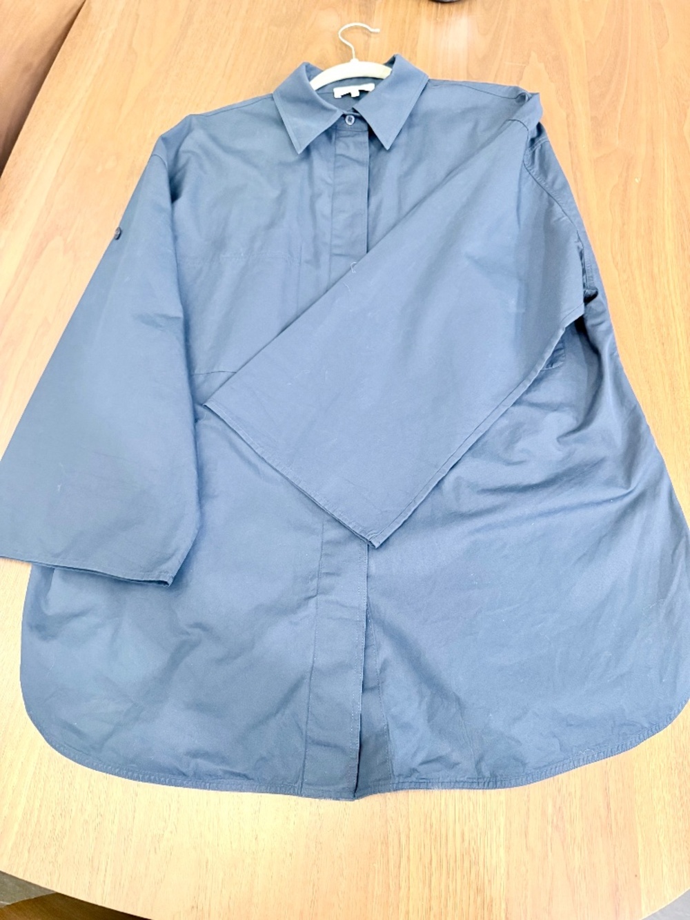 Lafayette 148 New York Shirt Split Back Cotton XL